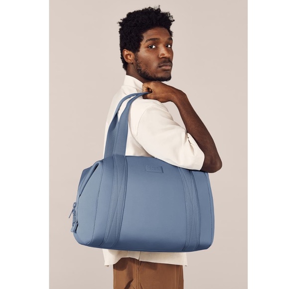 Dagne Dover Large Neoprene Carryall Duffle Bag NWT Ash Blue - Picture 2 of 11